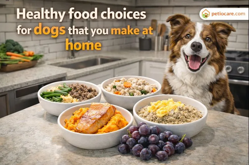 Healthy food choices for dogs that you make at home