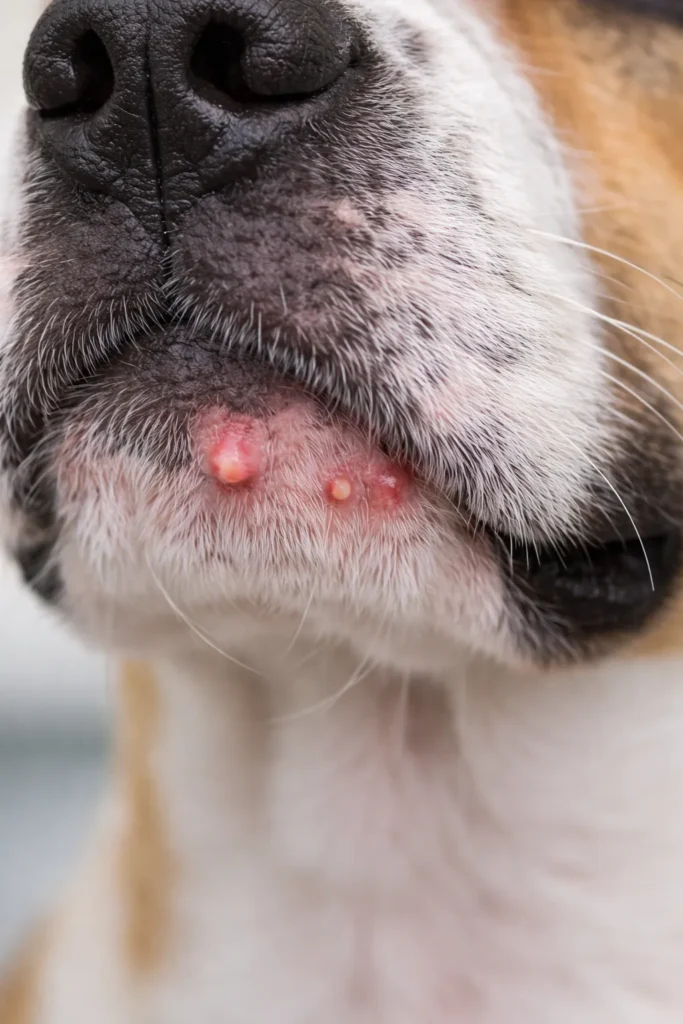 dog pimples
