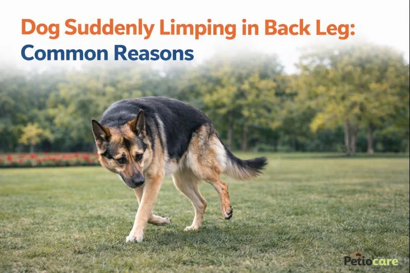 dog suddenly start limping in back leg