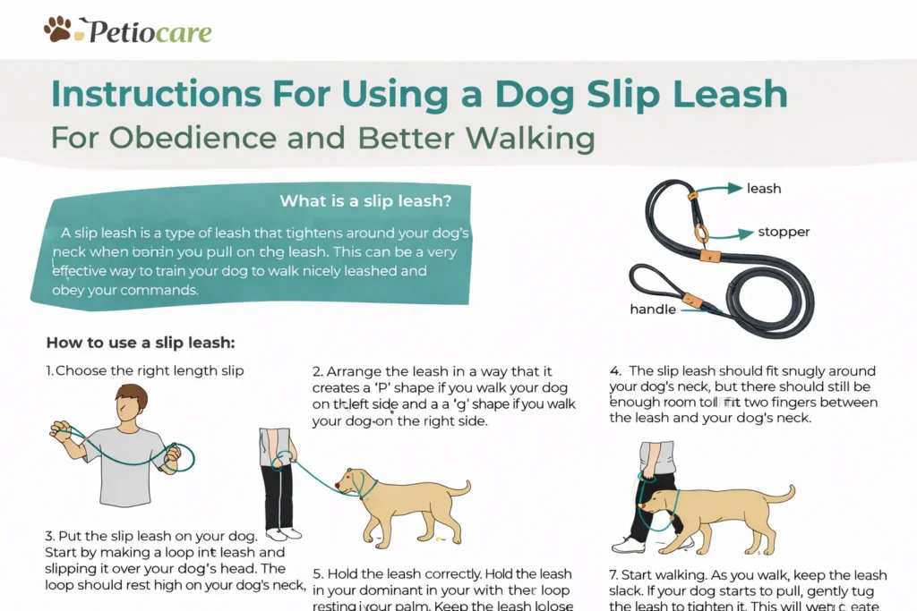 Slip leash training