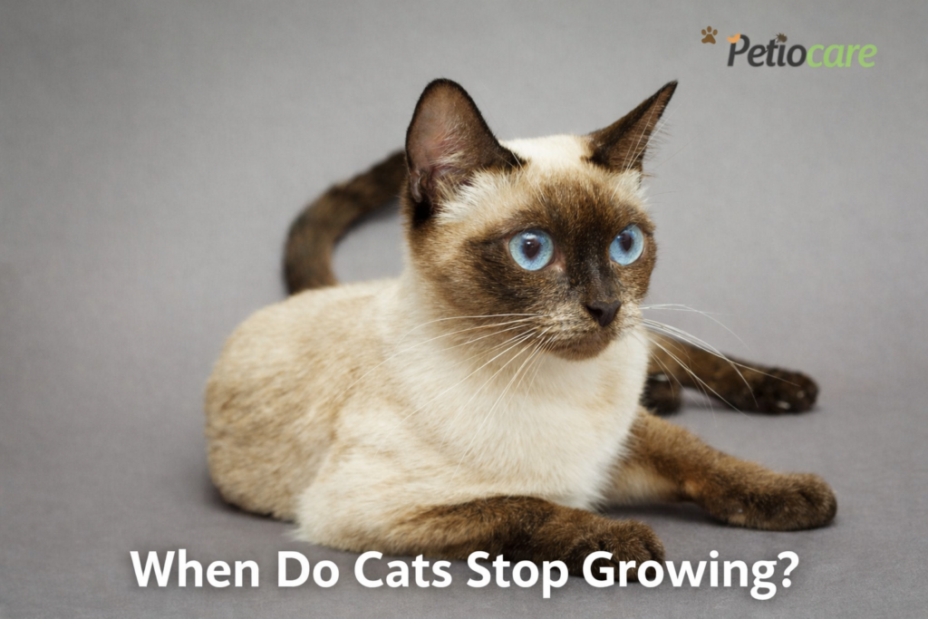 when do cats stop growing